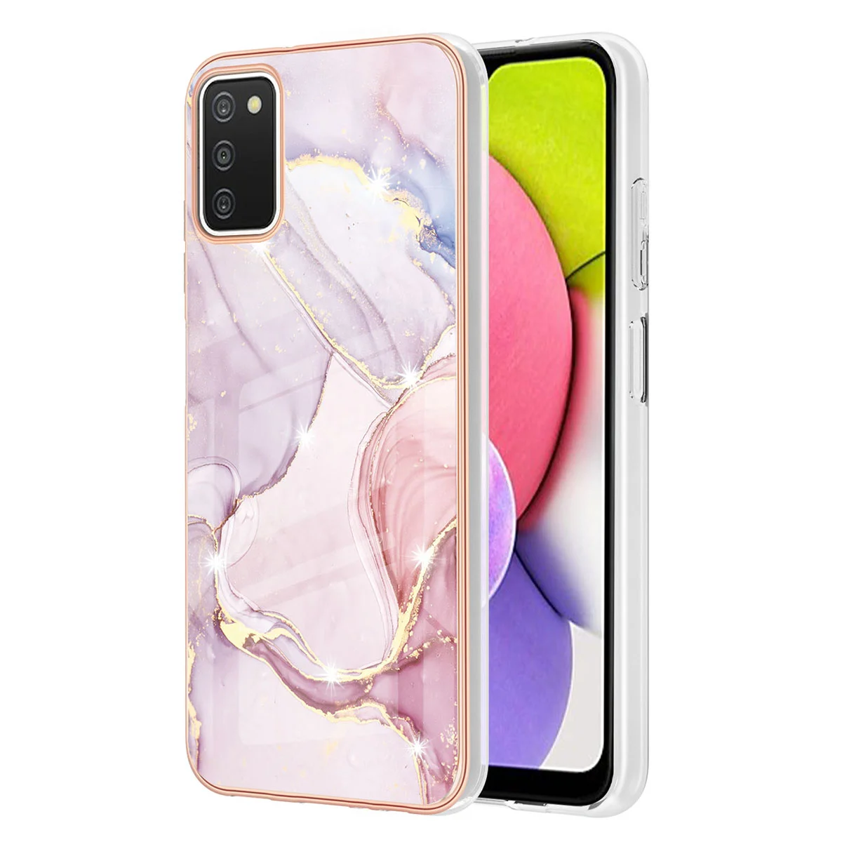 

Pattern Case Protective Shell Cover Girly Mobile Protector Anti-fall Marble