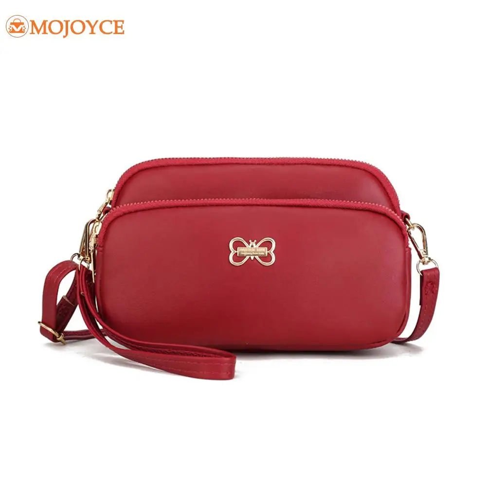 

Women Simple PU Leather Shoulder Bag Female Small All-Match Travel Handbags Multifunctional Messenger Bag for Outdoor