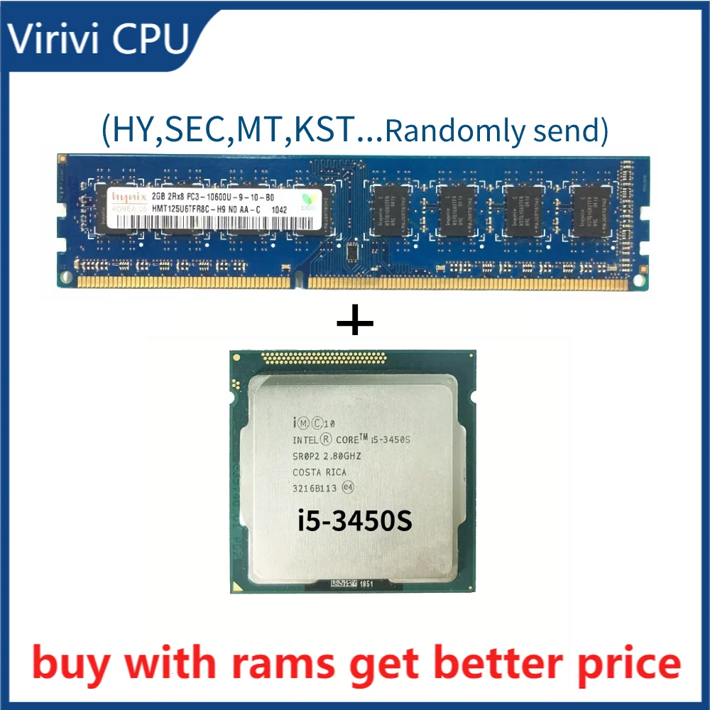 

DDR3 2G 1333Mhz with i5-3450S 2.8GHz Quad-Core CPU Processor 6M 65W LGA 1155