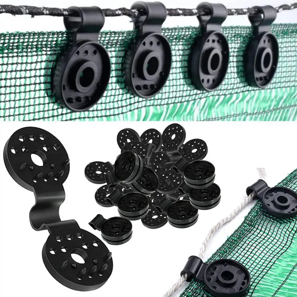 

30/100Pcs Shade Net Buckle Anti-bird Adjustable Easy to Install Sun Shade Net Clip Greenhouse Agricultural Garden Accessory