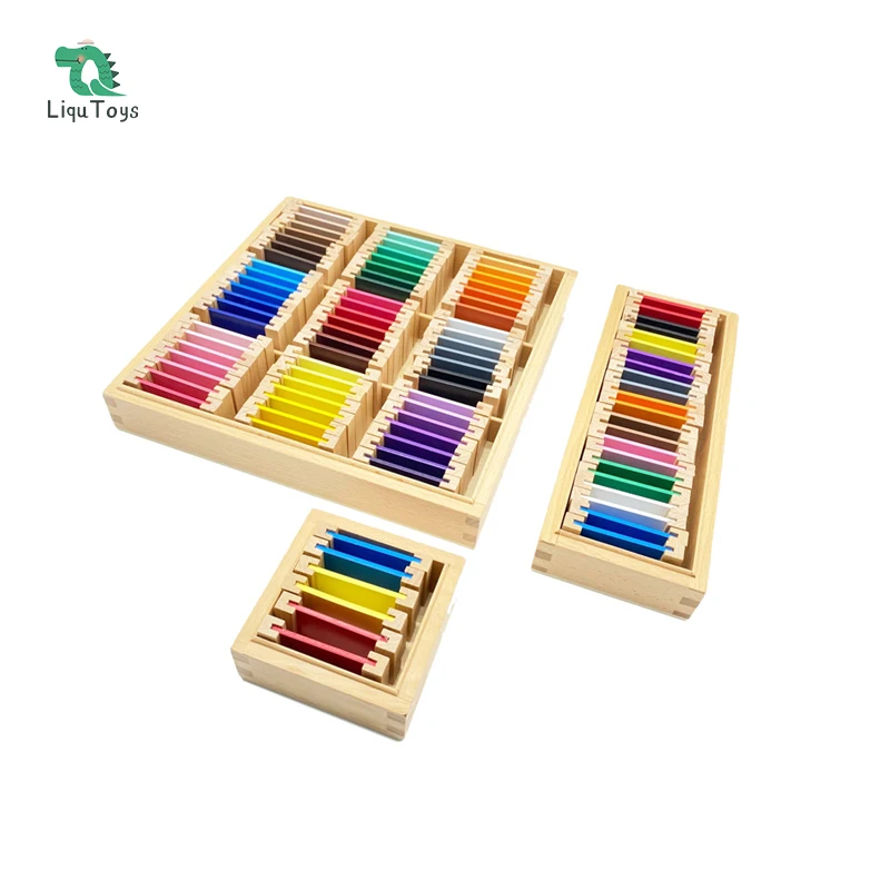 

LIQU Montessori Color Tablets Montessori Materials Montessori Sensory Toys C olor Box Wooden Colorful Multicolor Tablet Boxs