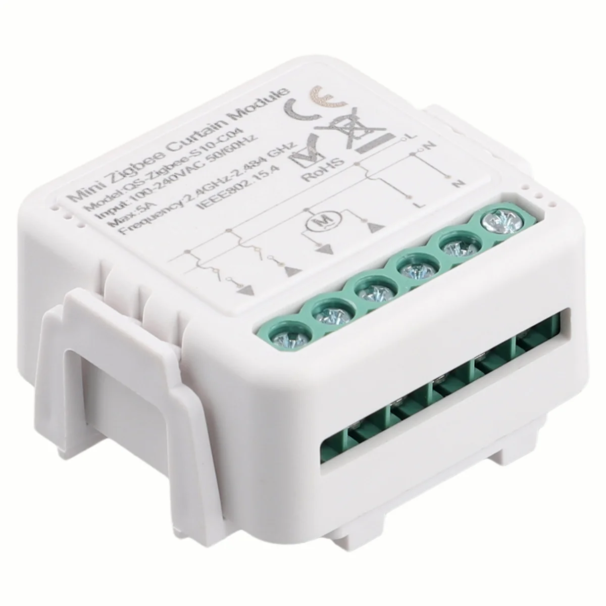 Умный мини-модуль Zigbee переключатель для занавесок с диммером нулевым пламенем C04