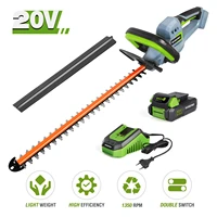 18 20v electric cordless household trimmer hedge trimmer quick charge rechargeable electric trimmer pruning saw with blade