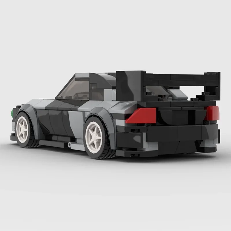 Фото 317 деталей MOC Forded Falcon AU Supercar, зеленая модель, строительные блоки, архитектурный конструктор, подарок на фестиваль, развивающая игрушка, кирпичики, на день рождения №2