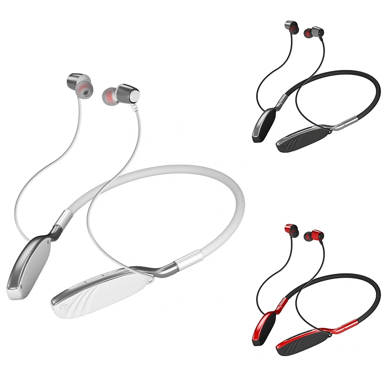 

Magnetic Wireless Neckband Earphones Bluetooth 5.0 Headset Waterproof Stereo Noise Canceling Running Headphone