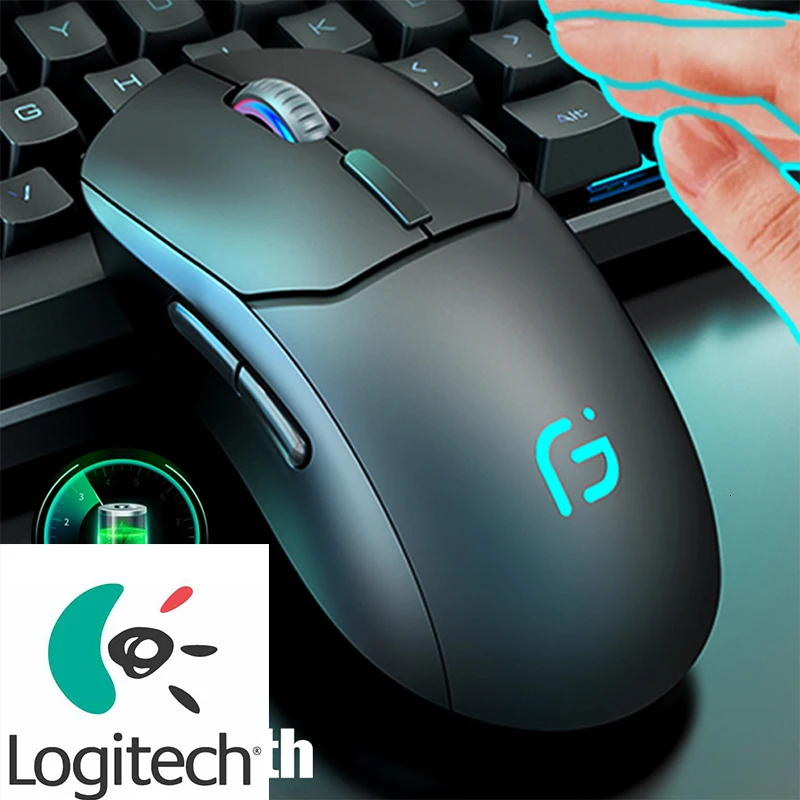 

Logitech Rechargeable Wireless Bluetooth5.0 2.4G Receiver 2400DPI Dual Mode Computer Mouse Portable Noiseless Mice For PC Laptop