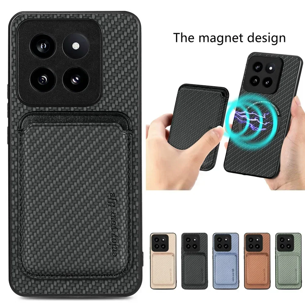 Магнитный съемный кожаный чехол 2 в 1 для Xiaomi 13T Pro 12T 11T 10T Mi 11 Lite NE 14 13 T 12 5G Задняя