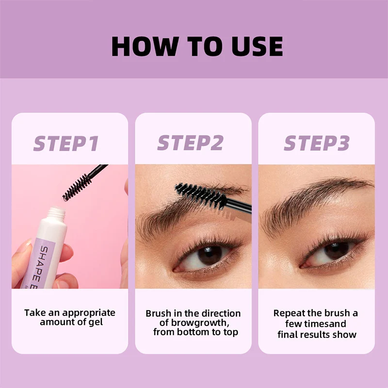 Прозрачный гель для укладки бровей Быстросохнущий стойкий помада мыло воск крем