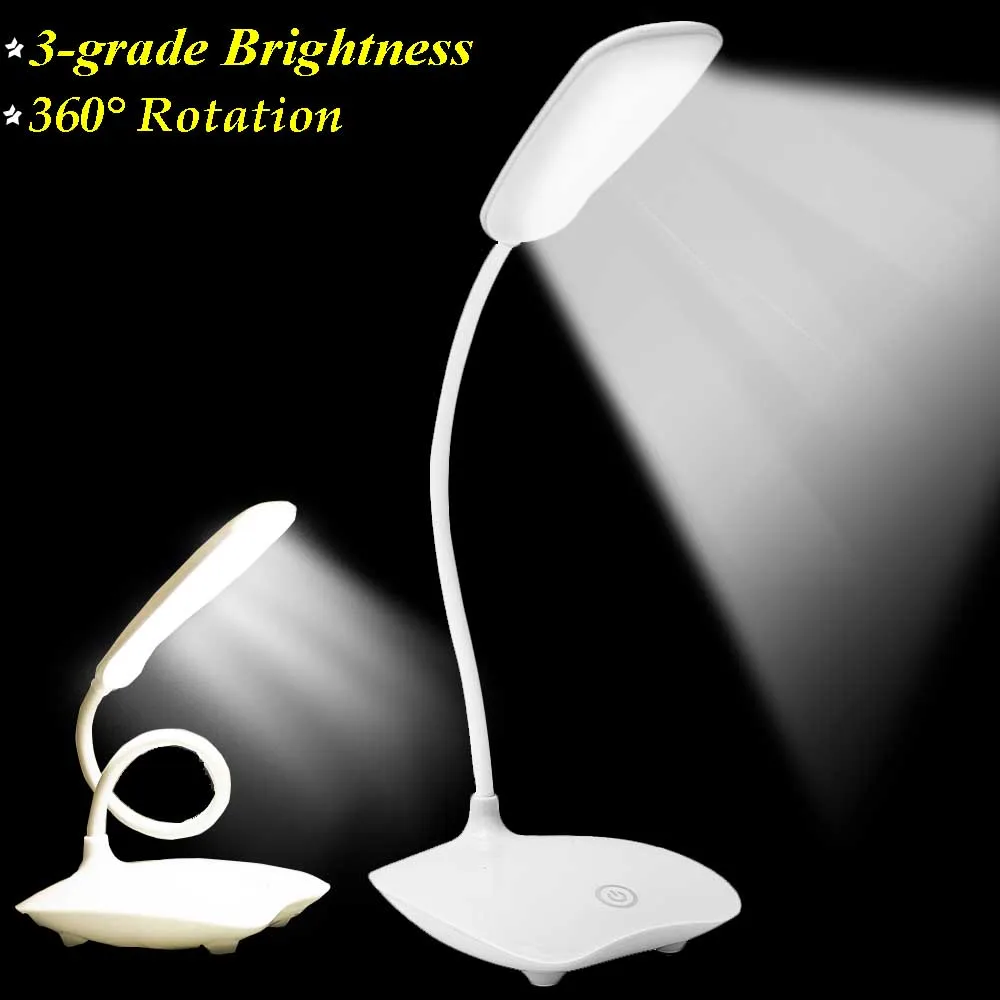 

Настольная лампа для чтения с сенсорным управлением и защитой яркости