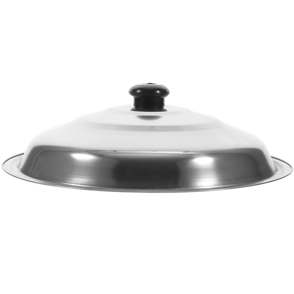 

Stainless Steel Wok Lid Universal Pan Replacement Round Pot Cover Microwave Dish Lids Pots Skillet