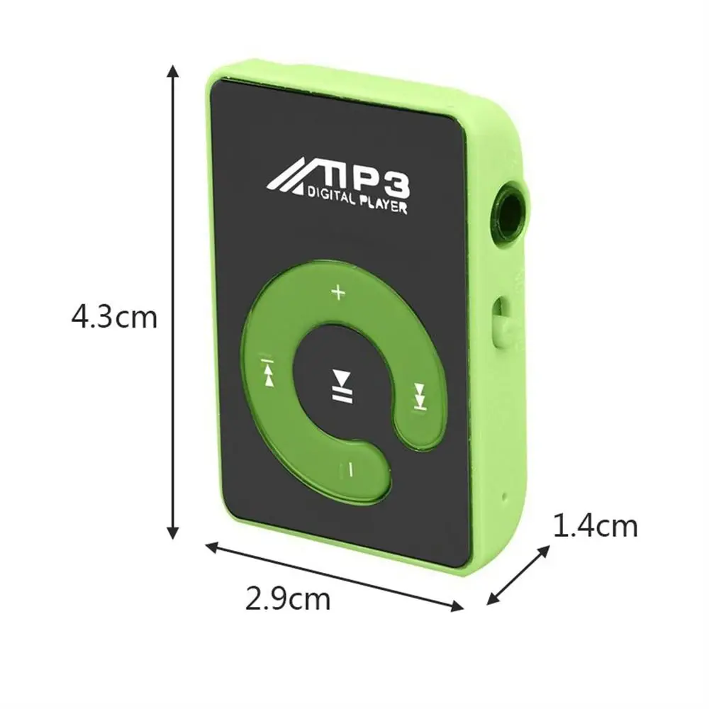Фото Модный студенческий MP3-плеер-колонка для спорта и бега, MP3-плеер с клипсом, MP3-плеер с поддержкой USB-накопителей №3