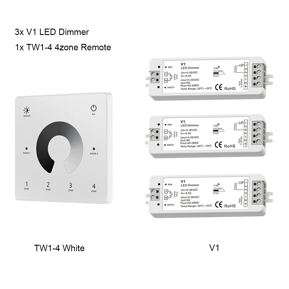 

CENFAYA V1 Диммер светодиодной ленты 4 зоны