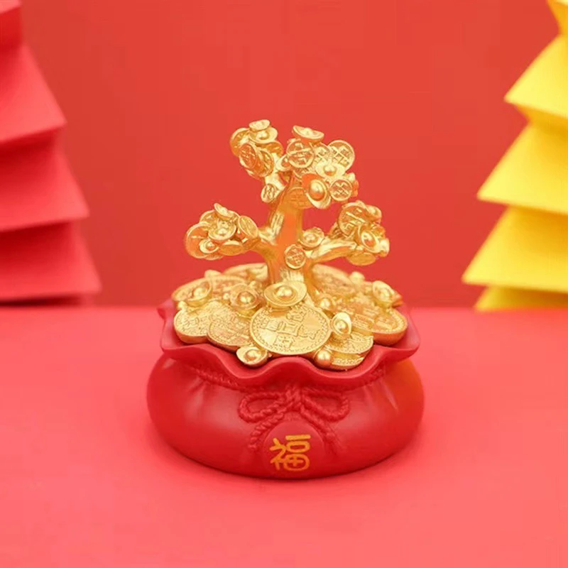 Декор фэн-шуй денежное дерево богатство и удача благословение сумка украшение