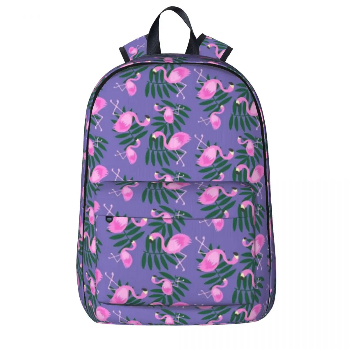 

Flamingos And Leaves Backpacks Large Capacity Student Book bag Shoulder Bag Laptop Rucksack Fashion Travel Rucksack School Bag