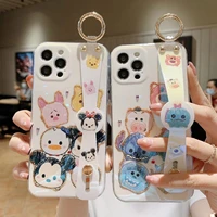 luxury disney mickey minnie cute cartoon phone cases for iphone 13 12 11 pro max xr xs max 8 x 7 couple anti drop soft case gift