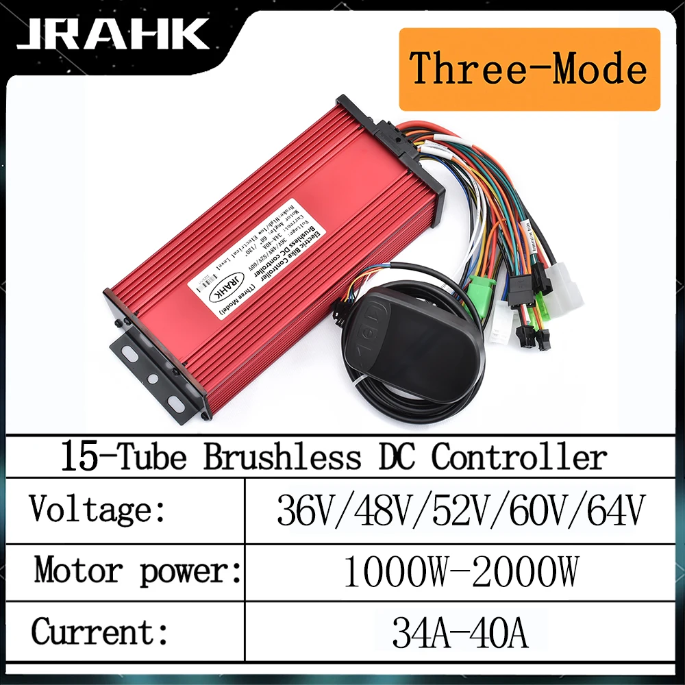 

JRAHK BLDC E-bike Controller 60v 48v 1000w Controller 36v 1000w Electric Scooter Kit S866 Display Electric Bicycle Accessories