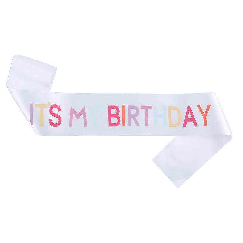 Новинка 2022 Лидер продаж ремни для вечеринки в честь Дня Рождения лента девочек