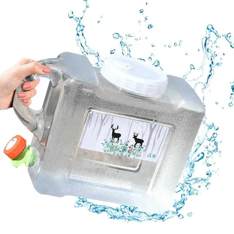 

Collapsible Water Container Portable Water Container With Spigot Water Storage For Outdoor Camping Picnic Hiking Car Driving