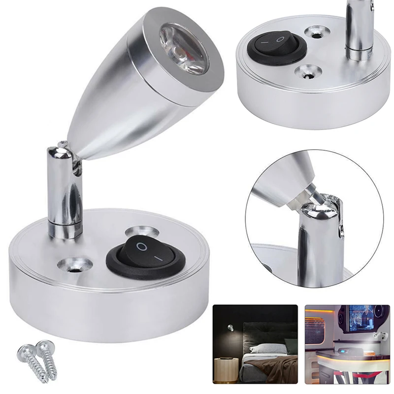 12 В светодиодный точечный светильник для чтения прикроватная лампа автофургона