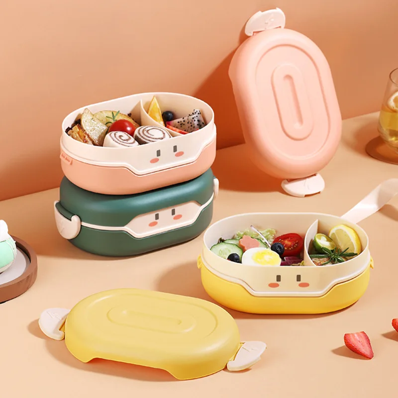 

780ML Creative Lovely Lunch Box Student Portable Heat Insulation Bottom Can Microwave Girl Fruit Light Food Convenient Bento Box