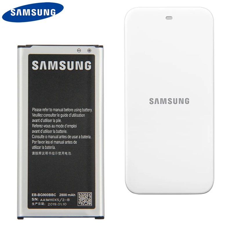 Samsung Original Desktop Dock Ladegerät + EB-BG900BBC Batterie Für Samsung GALAXY S5 9006V 9006W 9008W G900F G900S g9008V 2800mAh