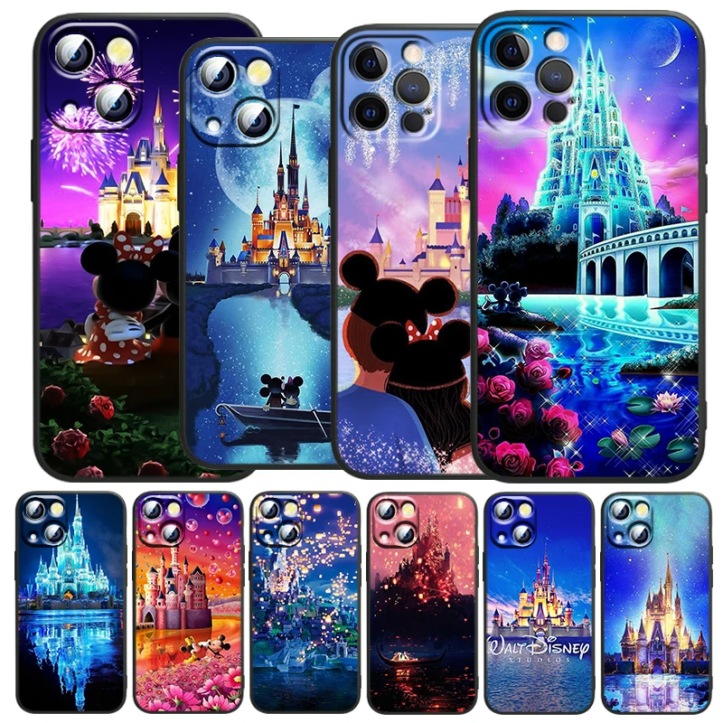 

Disney Cartoon Disneyland Park Castle For Apple iPhone 13 12 11 Mini XS XR X Pro MAX 8 7 Plus Soft Phone Case