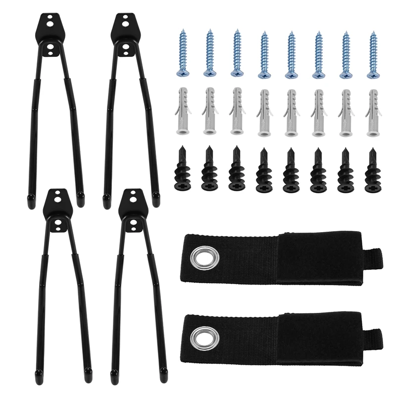 

4 шт., настенные крючки для хранения, с 2 удлинителями