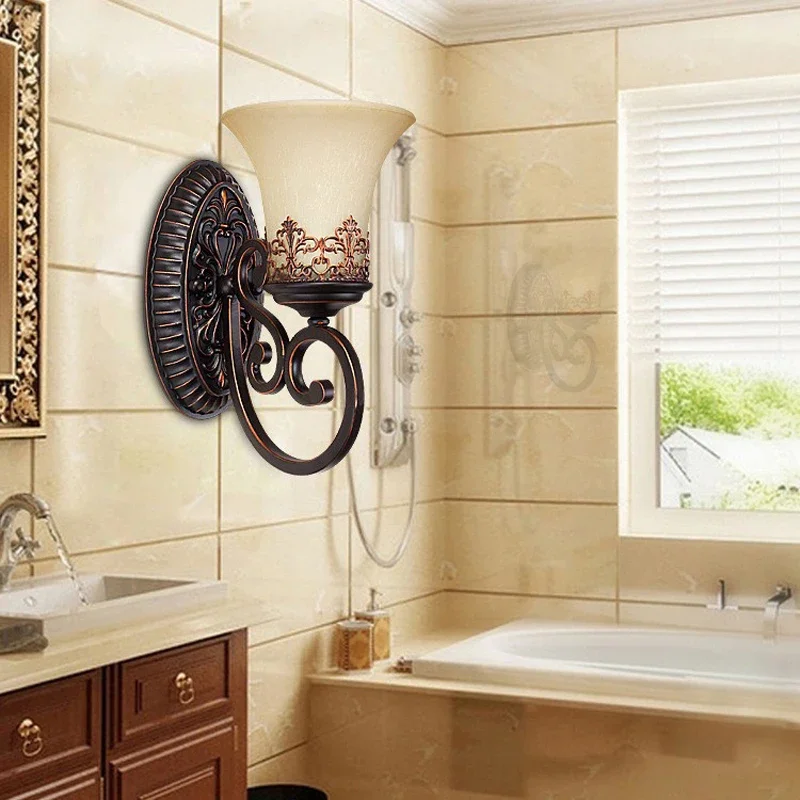 Европейский ретро минималистичный светодиодный настенный светильник для