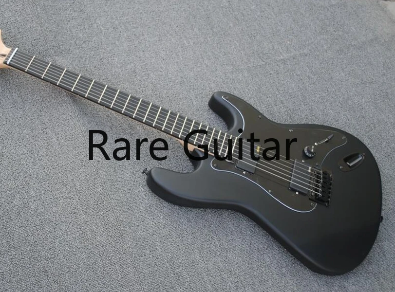 Пользовательский магазин Jim Root Подпись матовая черная электрогитара Strat большая