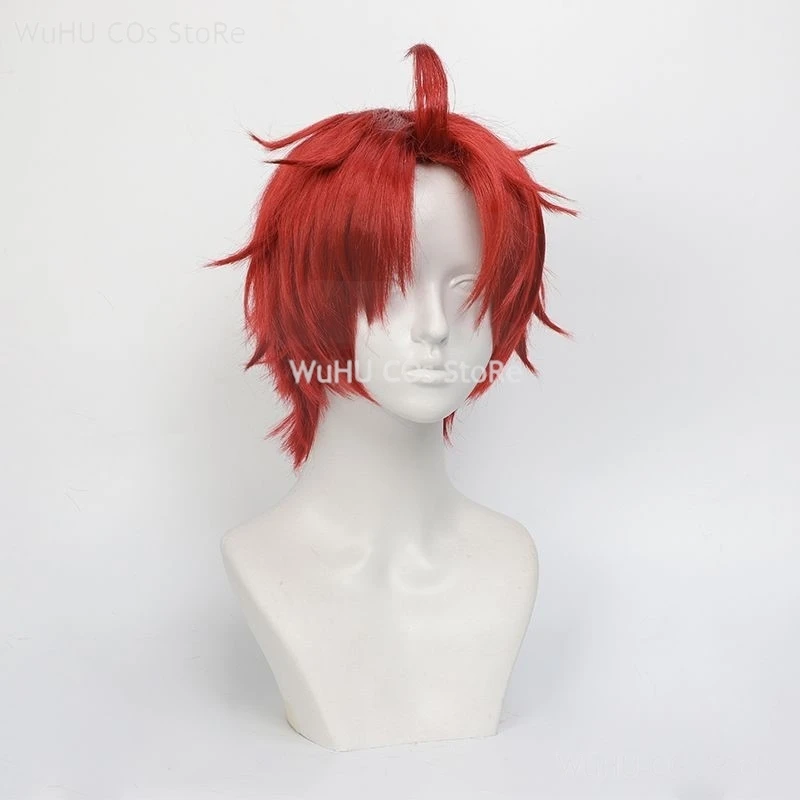 Аниме Dandadan Cos Jin Enjoji Косплей Парик Jiji Красный Короткий Аксессуар Для Волос Momo Ayase