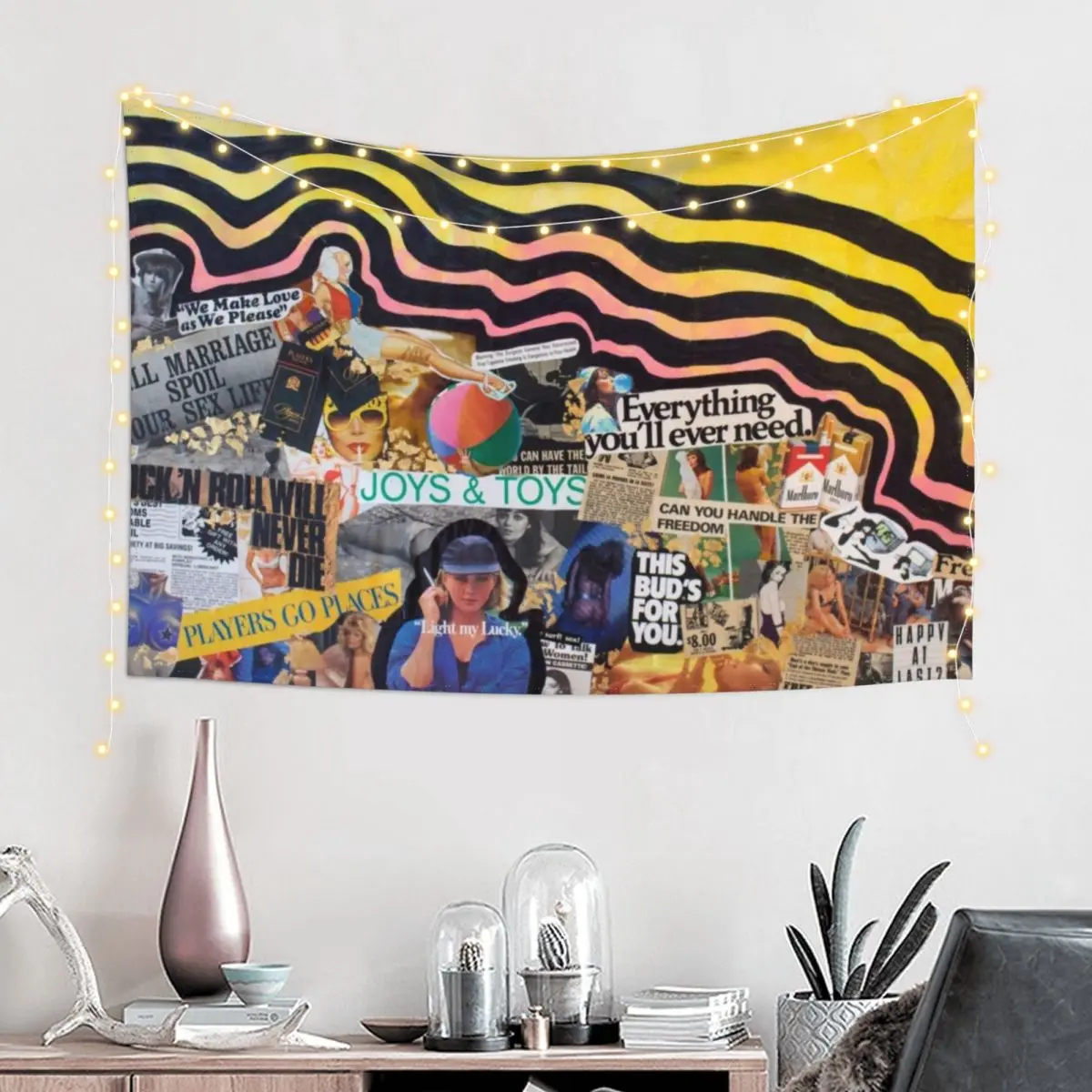 Гобелен Гедонизма украшение для спальни забавный декор эстетические обои