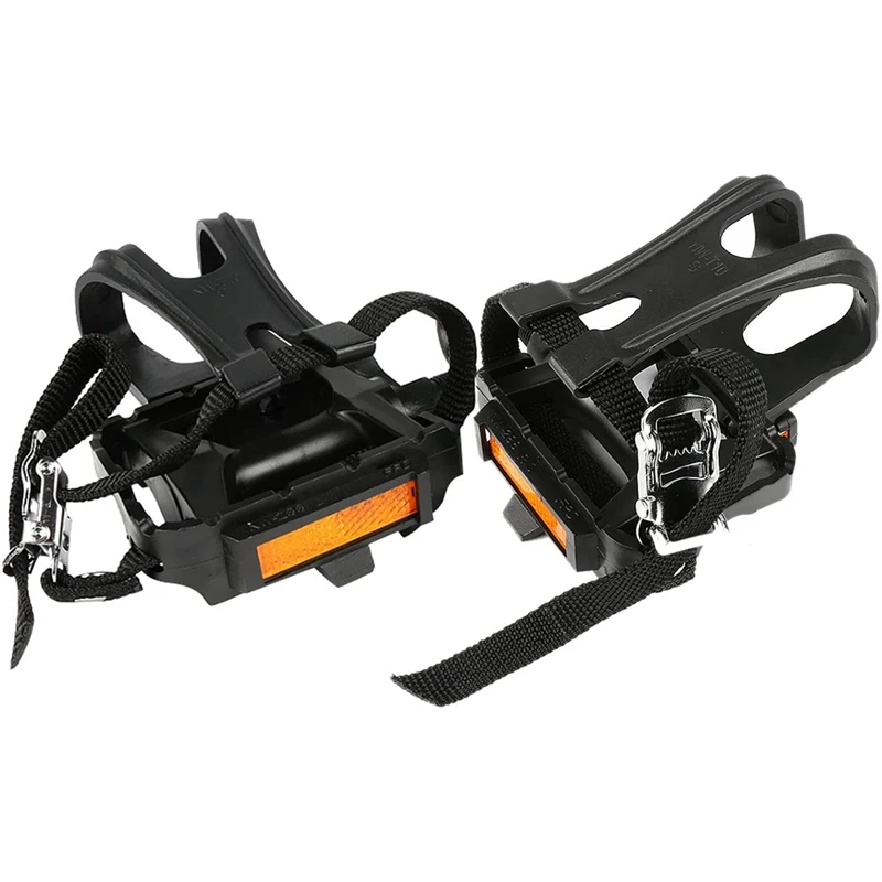 

Велосипедные педали, многофункциональные велосипедные педали с клипсами и ремешками для улицы, велоспорта и фитнеса, велотренажер