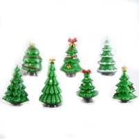 7pcs mini christmas tree ornaments micro landscape christmas ornament garden bonsai small xmas tree for home decor