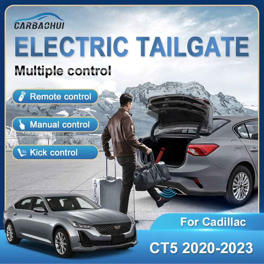 

Car Electric Tailgate Lift Car Automatic Lifting Electric Trunk Drive Kick Sensor Rear Door Power Kit For Cadillac CT5 2020-2023