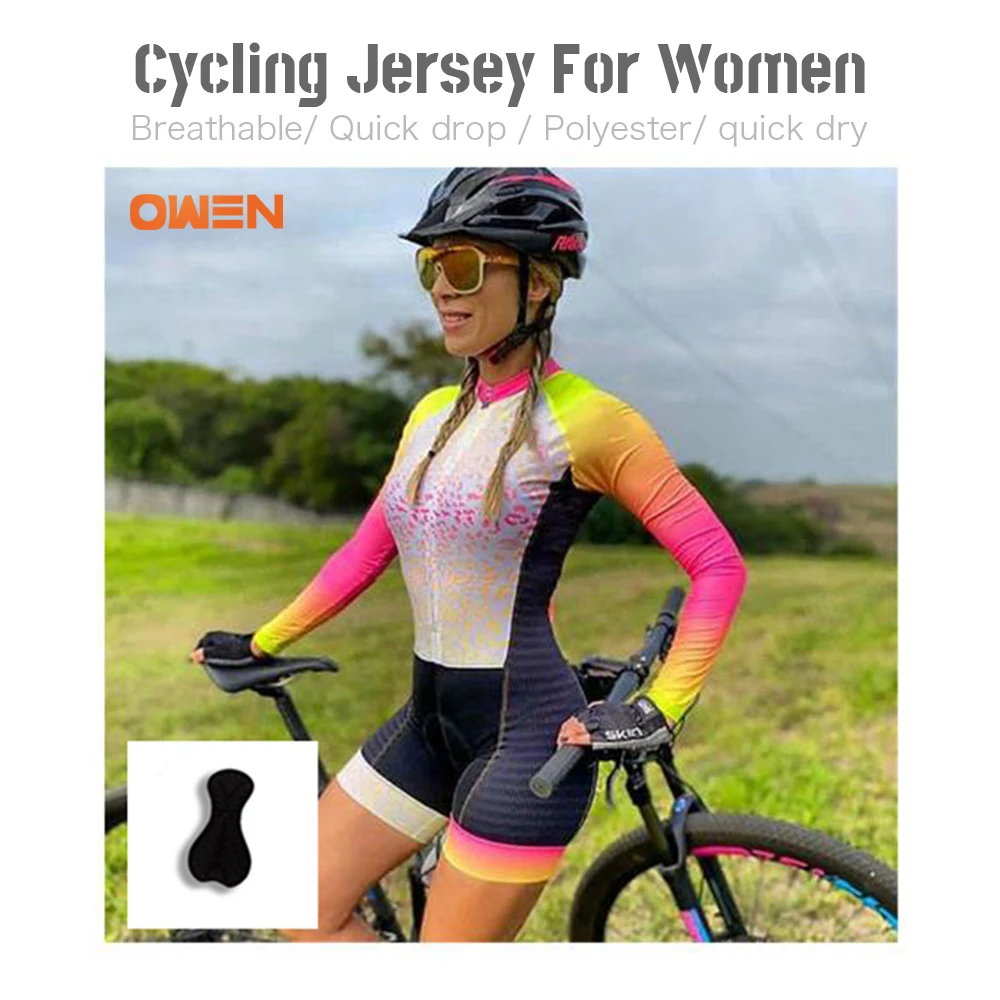 

2023 женский цельный Трикотажный костюм для триатлона с коротким рукавом, дышащий и тонкий спортивный костюм 20D