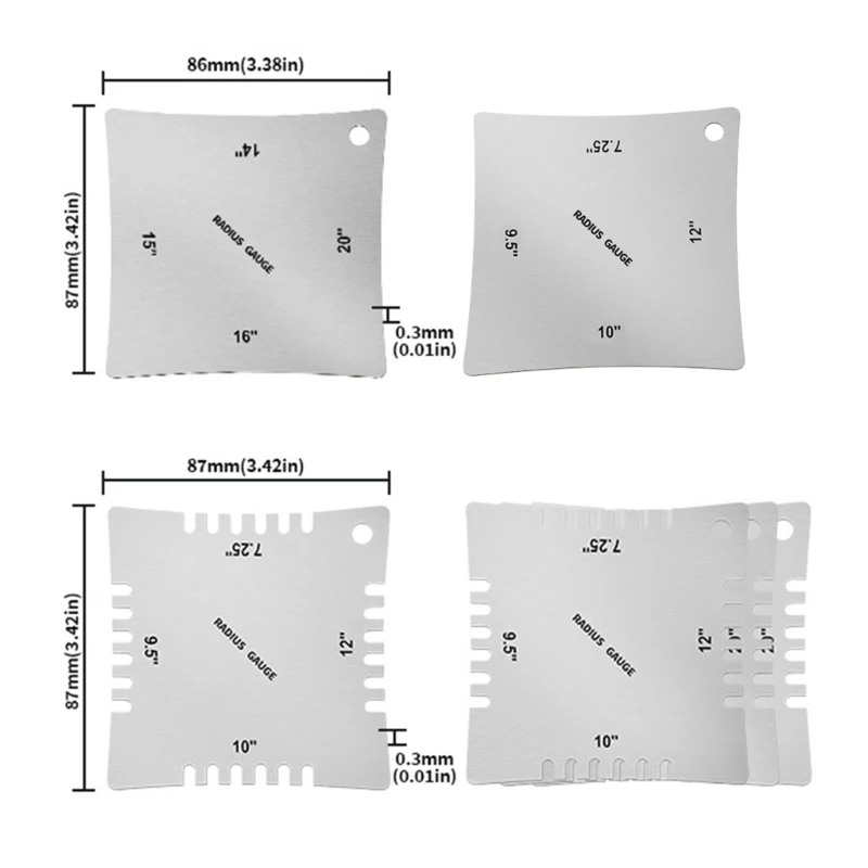Измерительный инструмент для гитары из нержавеющей стали с насечками