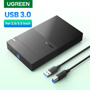 Ugreen hdd case 3. 5 2. 5 sata to usb 3. 0 adapter external hard drive enclosure reader for ssd disk hdd box case hd 3. 5 hdd case 1 case Item image