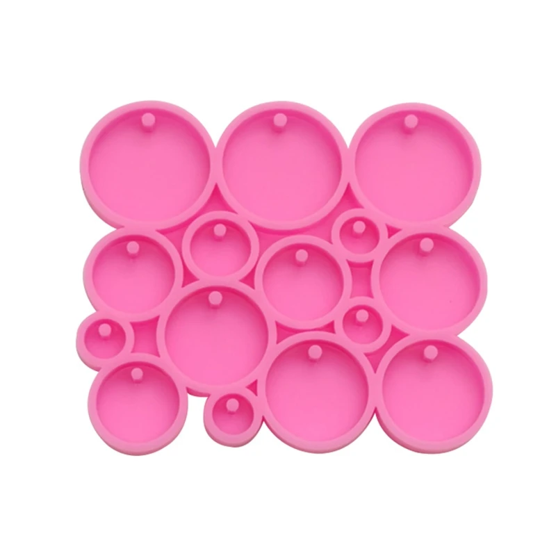 

517F Shiny Round Circle Silicone Keychain Mold Many Circles Tiny Resin Epoxy Mold for DIY Earrings Craft 5 /3.3/2.3/1.7/1.2cm