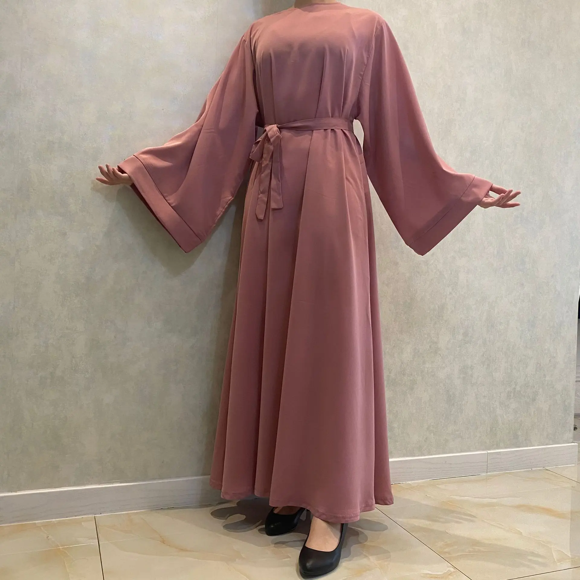 Рамадан мусульманский модный хиджаб платье Арабская длинная Обычная абайя для женщин Дубай абайя Турция ислам одежда африканские платья д...