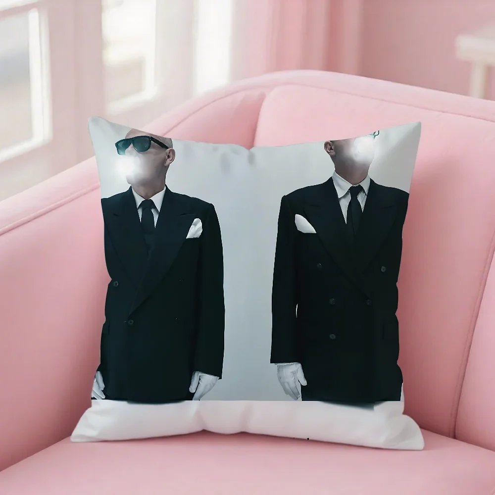 Фото Pet Shop Boys Nonetheless Music Pillow Case Square Double-Sided Printing Short Plush Sofa Cushion Cover Bedroom Bedside Pillow №4