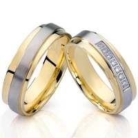 couple wedding rings for men and women male female golden jewelry western ladies gents love alliance eternity proposal ring