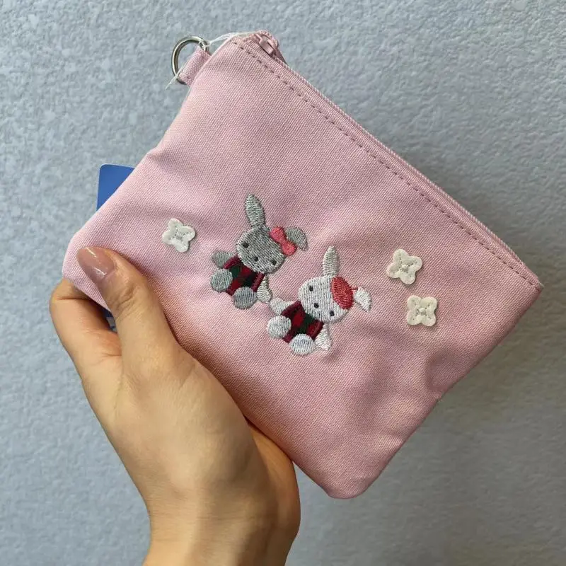

Kawaii Familiar Cute Storage Bag Bunny Mini Coin Purse Anime Cartoon Bank Card Bag Walking Key Storage Bag Girl Birthday Gift