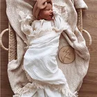 Муслиновые пеленки для новорожденных, радужные постельные принадлежности, одеяло для младенцев, весна 2022