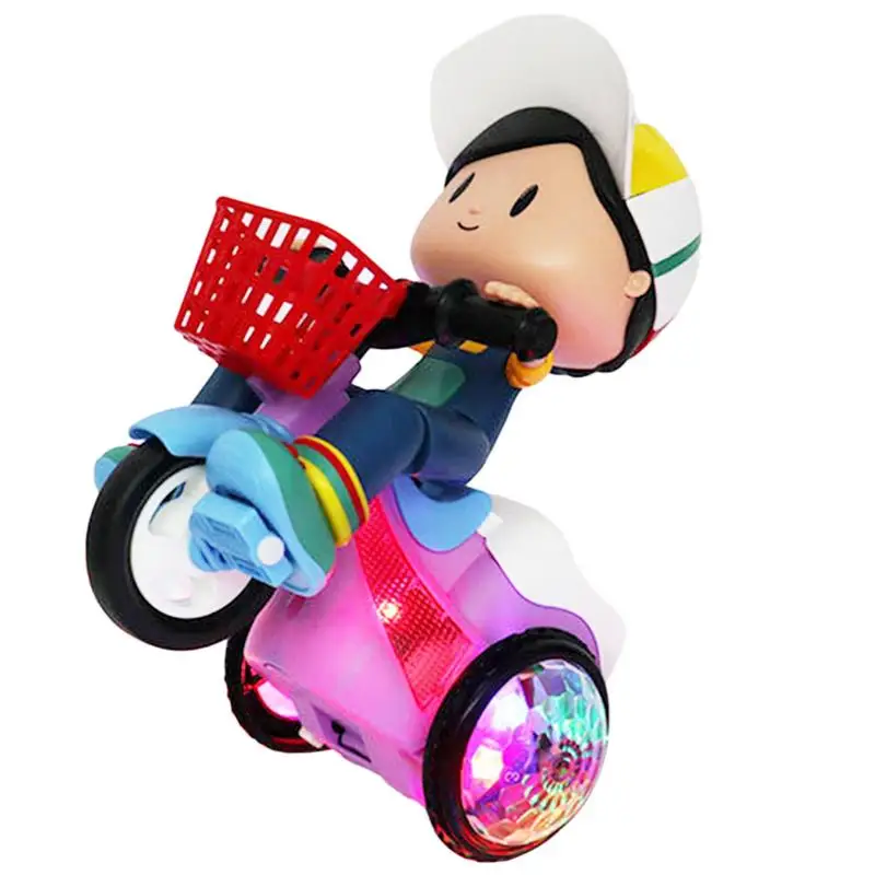 

Stunt Tricycle Cary Toy Robot Toys For Kids Dancing Electric Trike Kids Motorcycle Cartoon Toy Interactive Toy With Music &