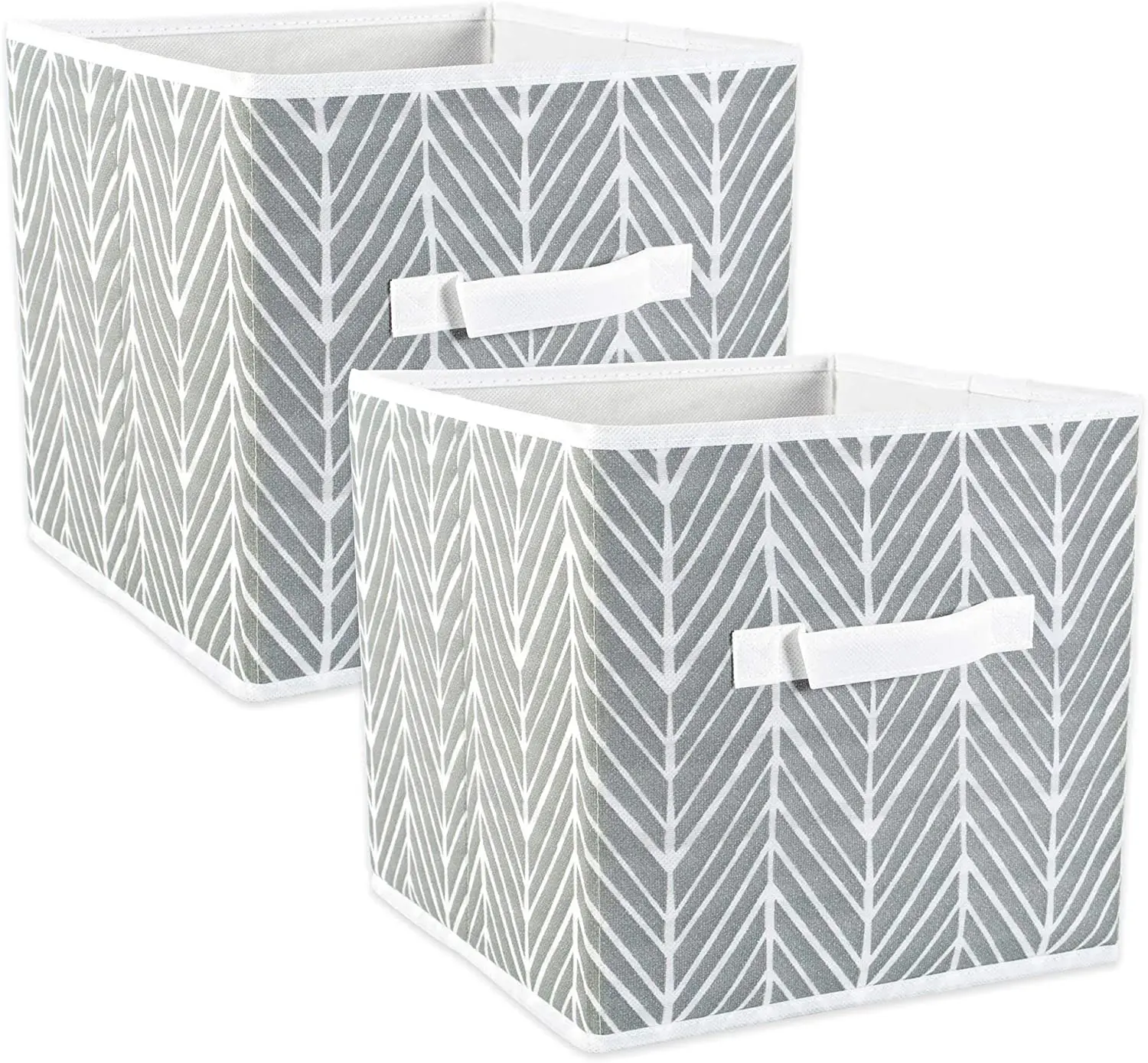 

Fishbone bin, small set, cube 28 x 28 x 28 cm, grey Storage Box