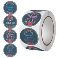 50100300500 pieces of thank you sticker flowers plants seal label scrapbook reward kids sticker stationary
