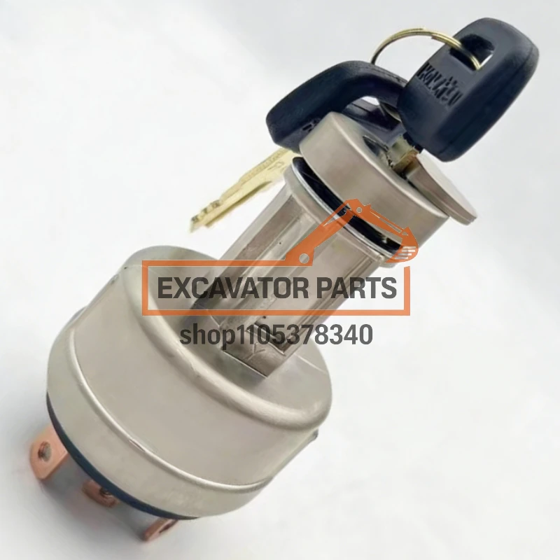 Фото Замок зажигания с ключами для экскаваторов Komatsu PC60-5, PC120-6, PC210, PC240-5, PC240-6, PC240-7, PC240-8, PC300 №2