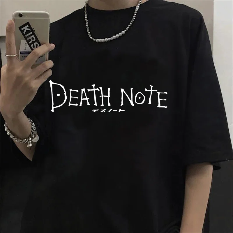 

Футболка мужская летняя с забавным рисунком из аниме «death note», y2k