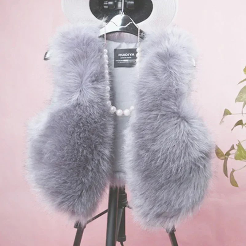 Роскошное искусственное платье для беременных из лисьего меха фотосъемки