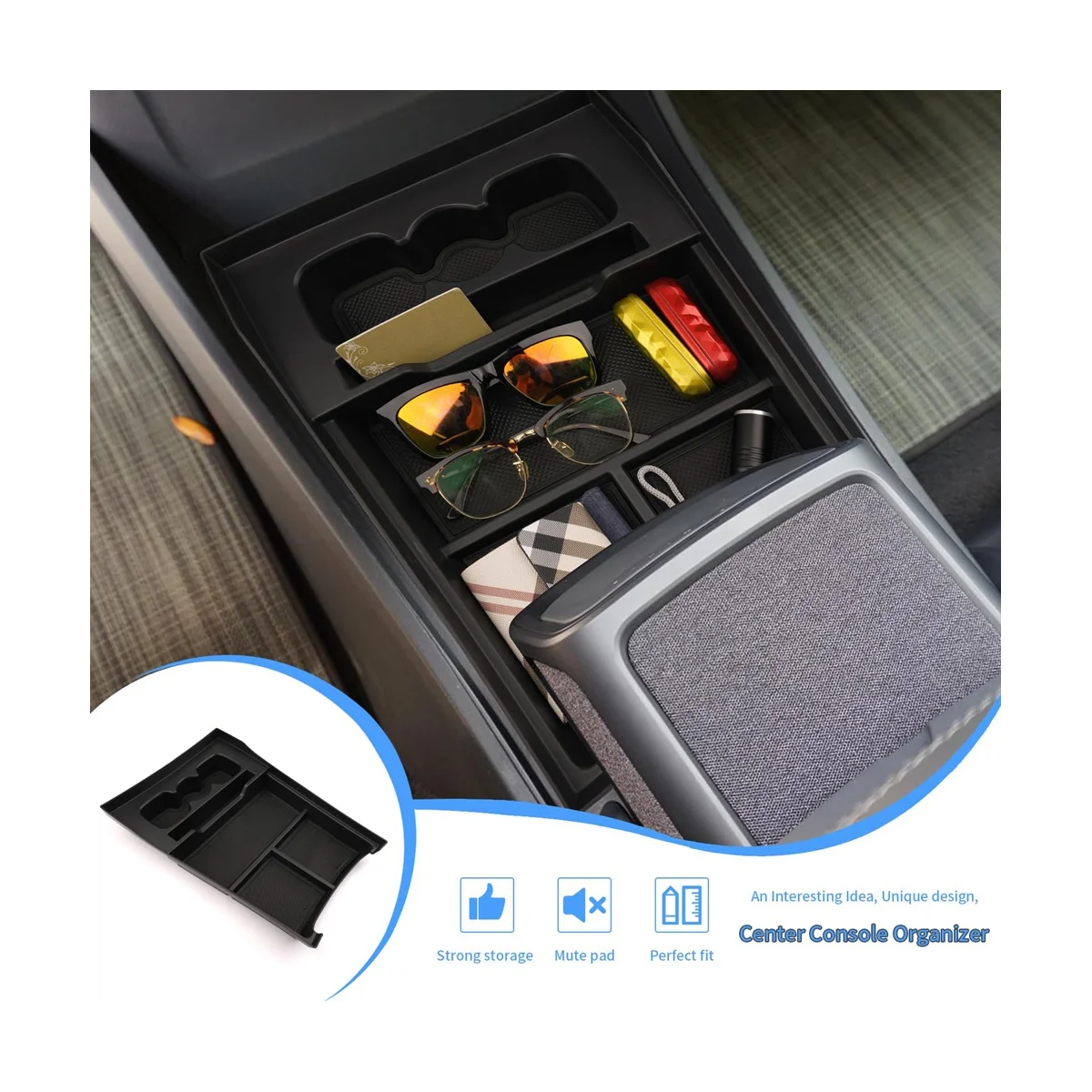 Органайзер центральной консоли нижняя коробка для хранения органайзер rivan R1T R1S